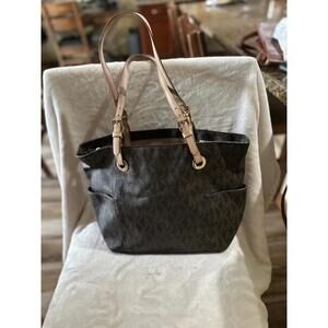 Michael Kors Signature Monogram Tote Handbag